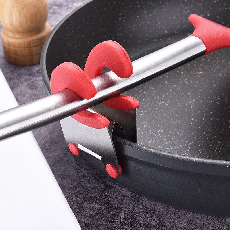 Stainless Steel Clip Cookware Spoon Holder - Image 2