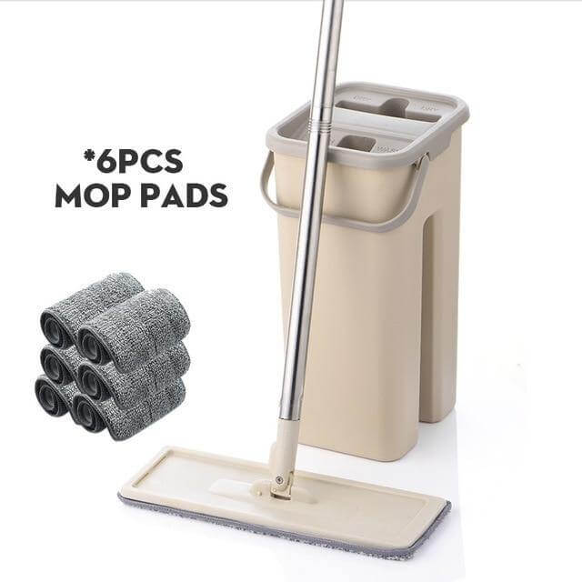 Flat Reusable Microfiber Washable Mop - Image 1