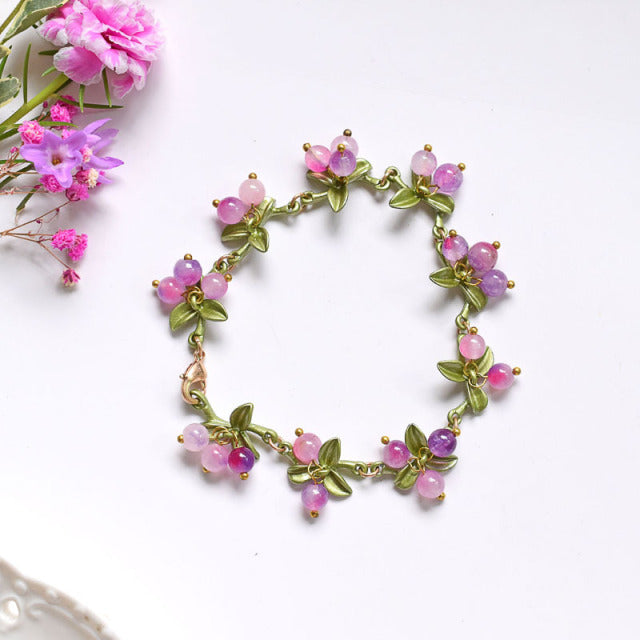 Retro Orchid Flower Bracelet - Image 10
