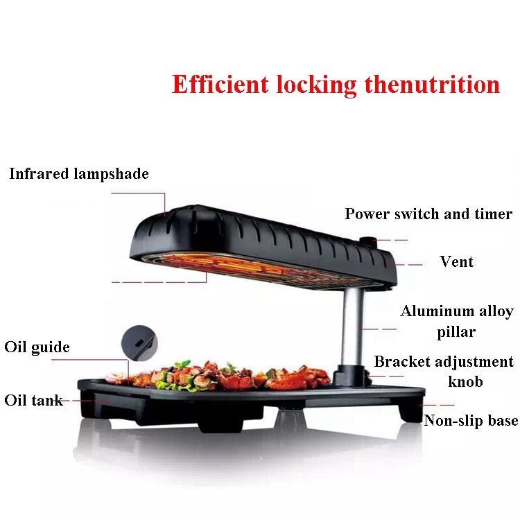 3D Korean Non-stick Smokeless Electric Grill - Image 6
