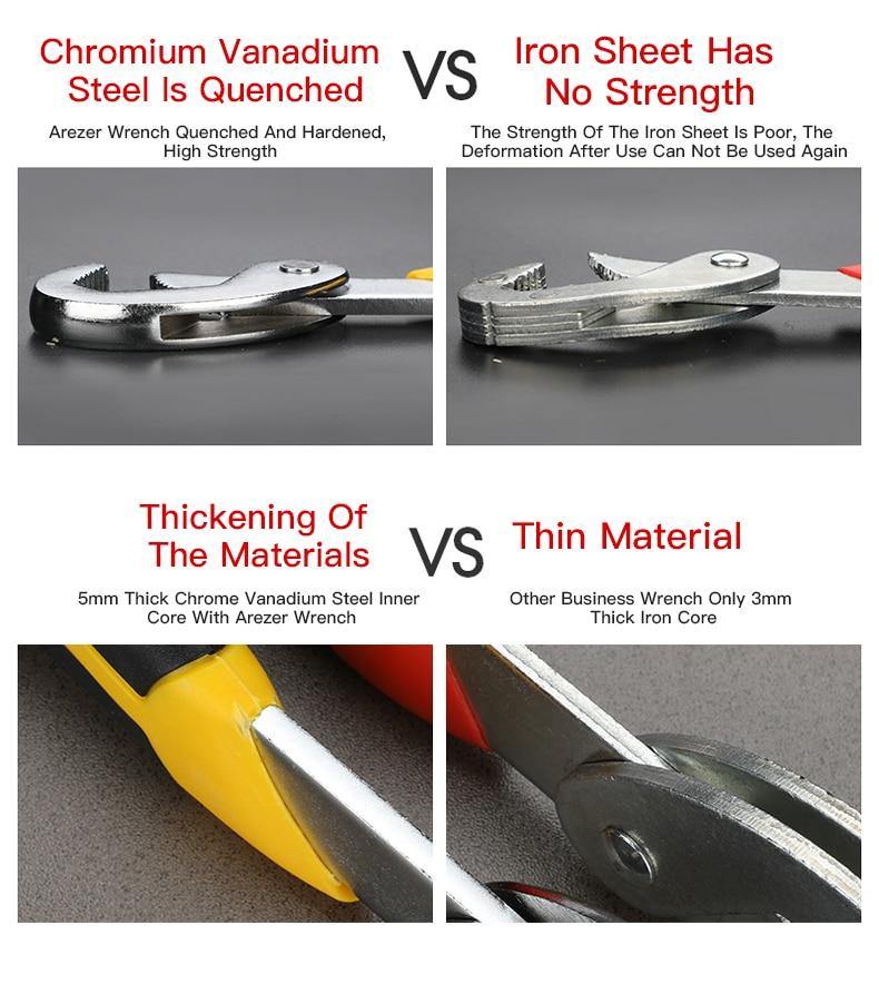 Self-Tightening Universal Adjustable Wrench - Image 1