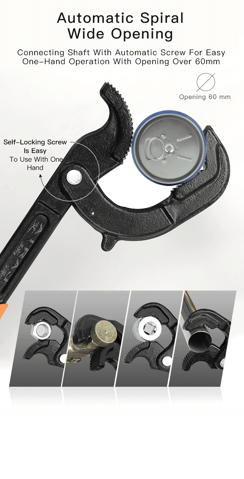 Self-Tightening Universal Adjustable Wrench - Image 4