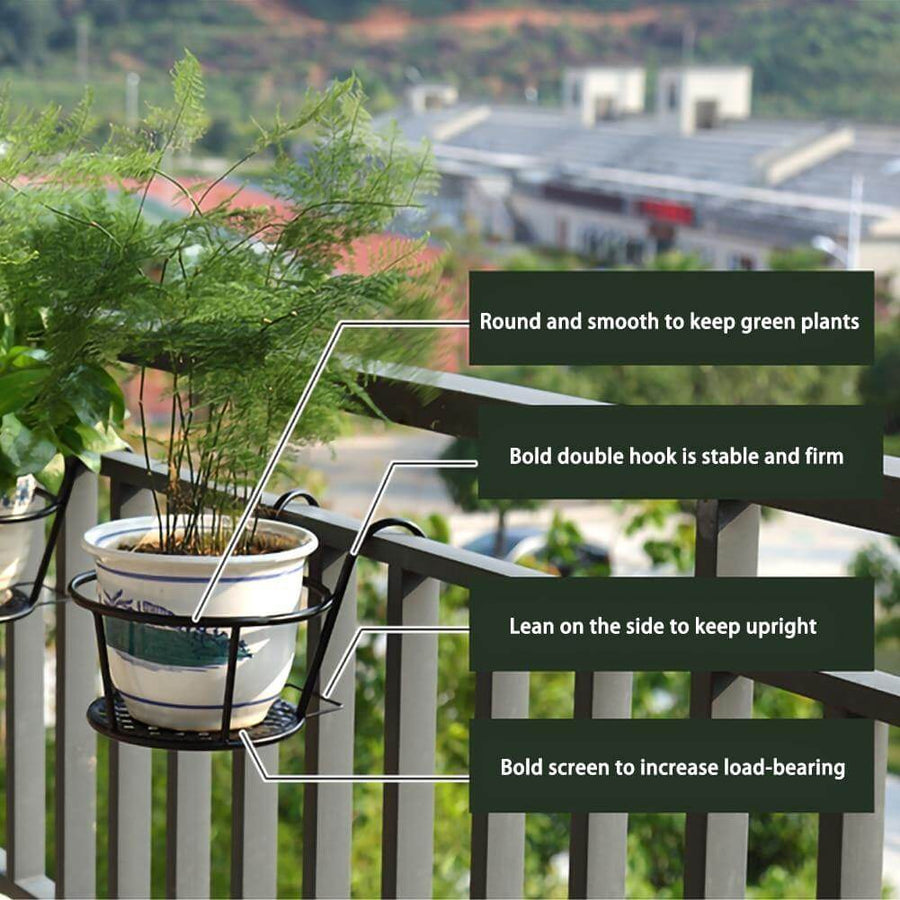 Iron Outdoor Hanging Baskets Flower Pot Holder - Image 2