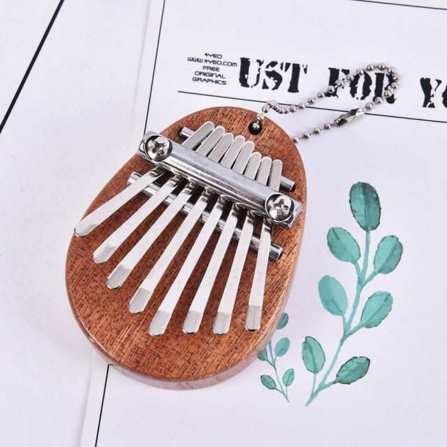 Wooden Mini 8 Keys Pocket Kalimba - Image 1