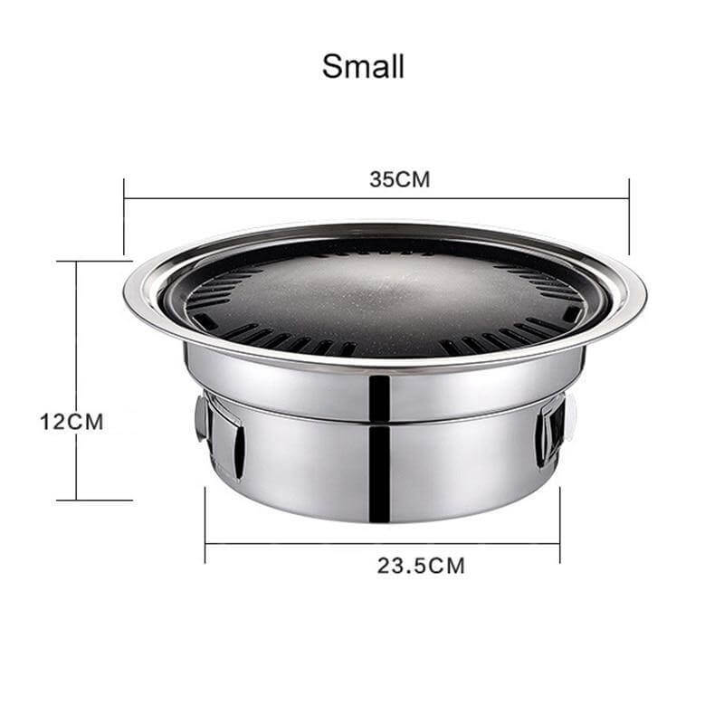 Portable Korean Style Stainless Steel Charcoal Camping Grill - Image 10