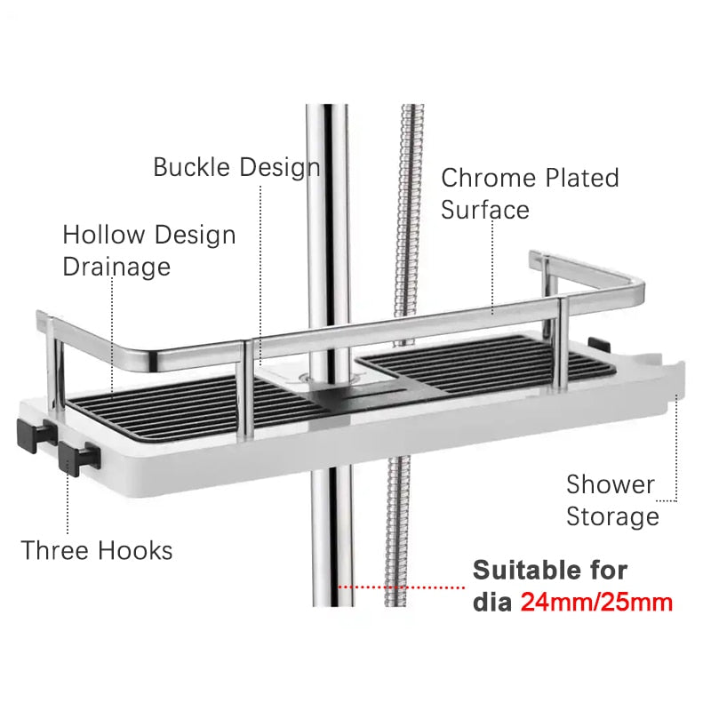 Detachable Elegant Shower Shelf Rack - Image 16