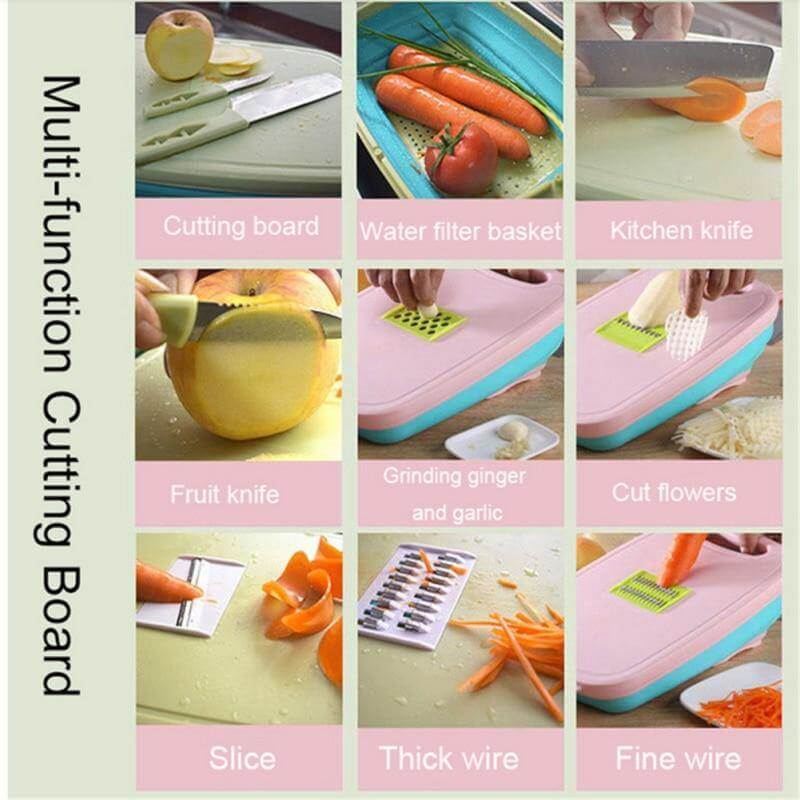 Multi-Functional Drain Basket & Chopping Board - Image 6