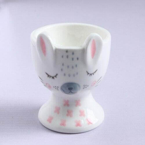 2Pcs Cute Animal Ceramic Breakfast Egg Holder - Image 7