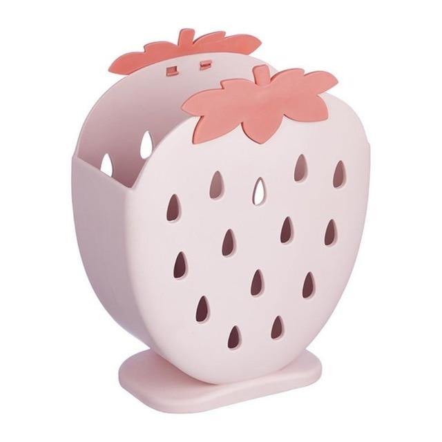 2PCS Cute Strawberry Cutlery Organizer Box - Image 3