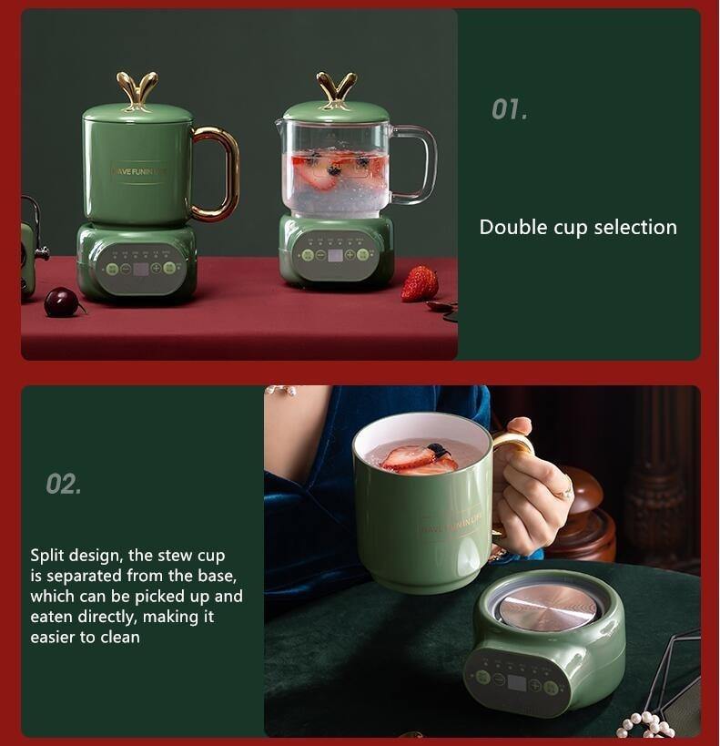 Elegant Mini Electric Ceramic Kettle - Image 1