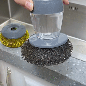 Palm Brush Kitchen Soap Washing Dispenser - Image 5