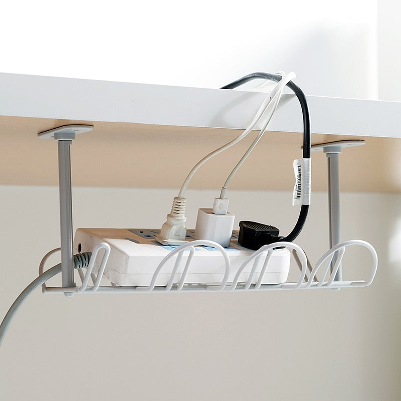 Under Table Storage Rack Cable Organizer - Image 0