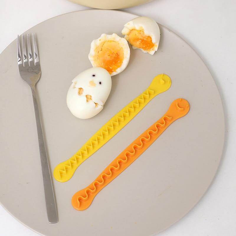 6pcs Smiley Face Cute Egg Cutter - Image 2
