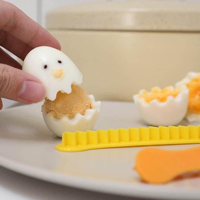 6pcs Smiley Face Cute Egg Cutter - Image 3