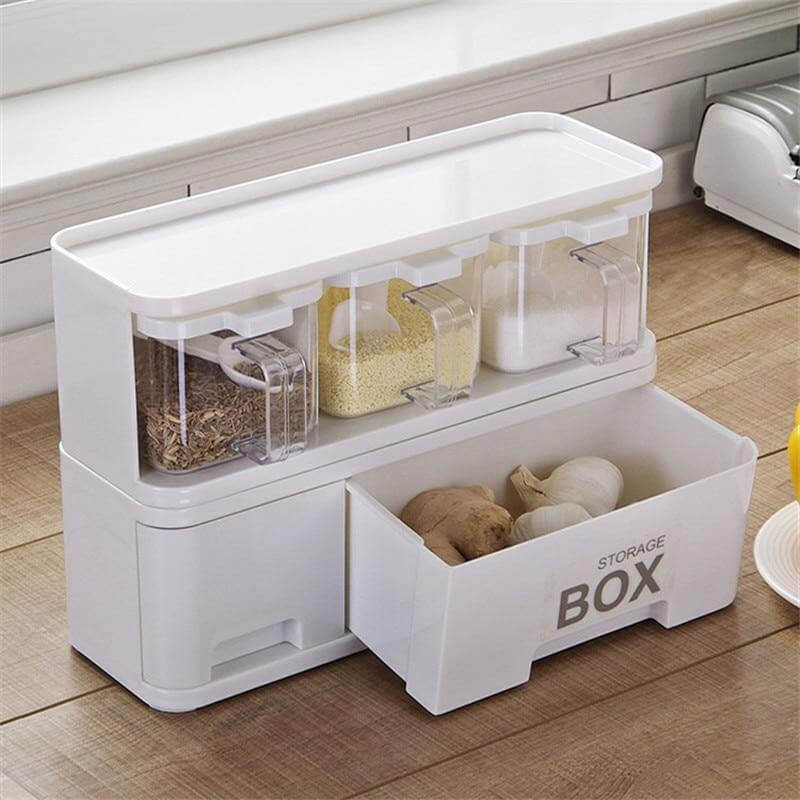 Multiple Boxes Seasoning Herb Kitchen Organizer - Image 5