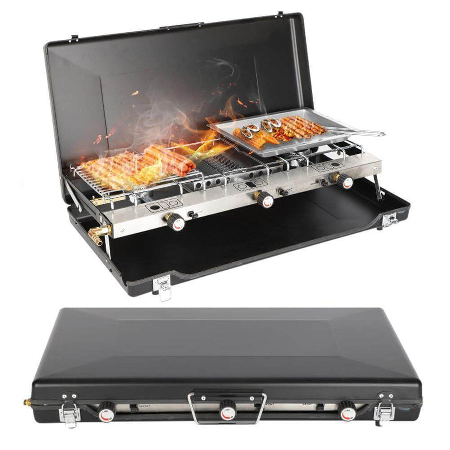 Portable 2 Burner Stove Grill - Image 0