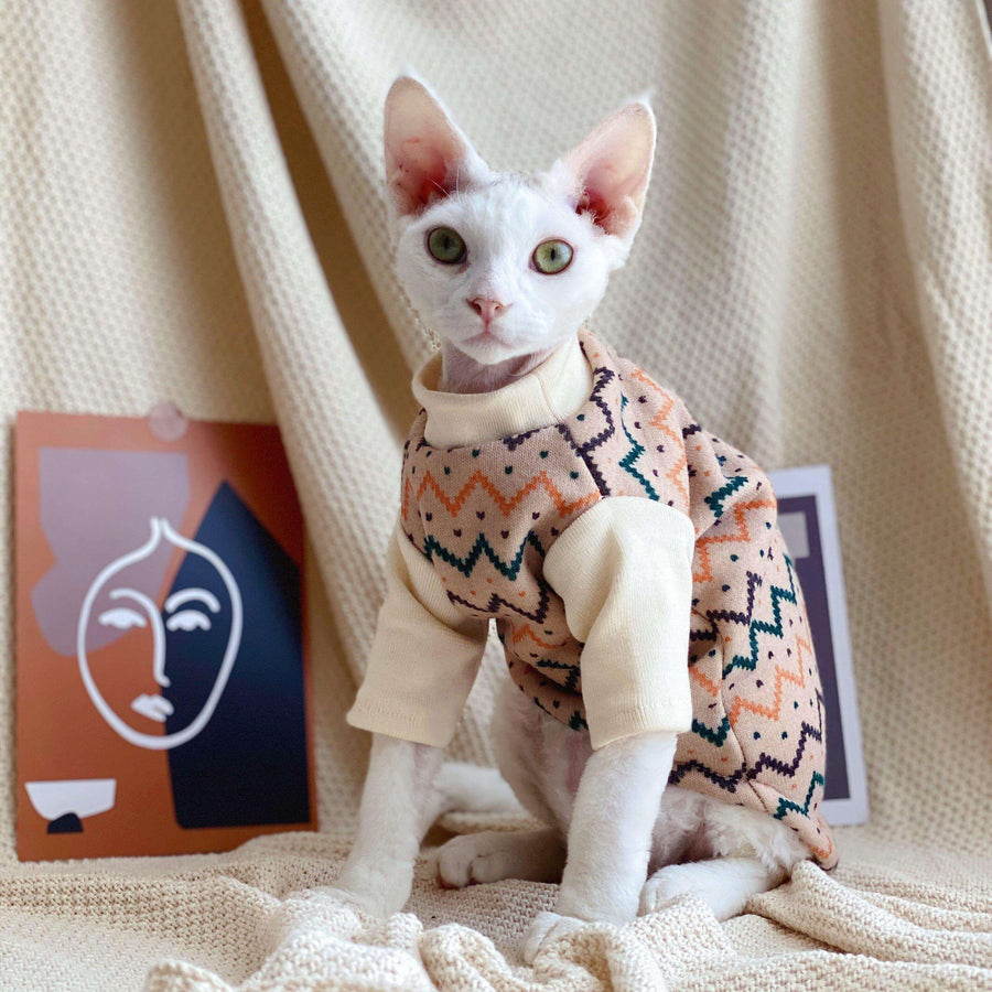 Ethnic Hairless Cat Sweater - Image 3