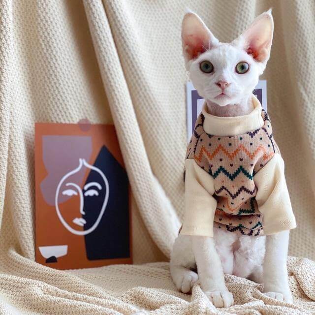 Ethnic Hairless Cat Sweater - Image 5