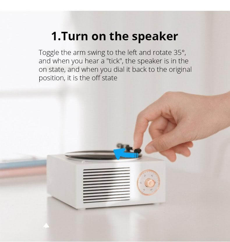 Pastel Vintage Bluetooth Stereo Speaker - Image 3