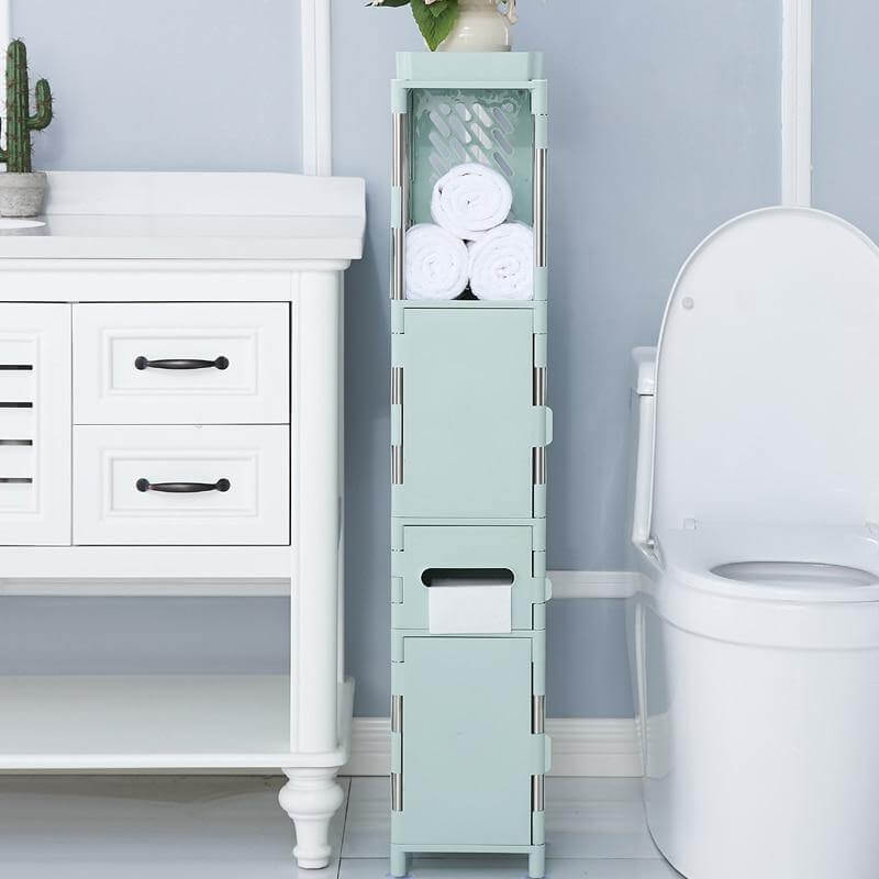 Small Bathroom Floor Cabinet Organizer - Image 9