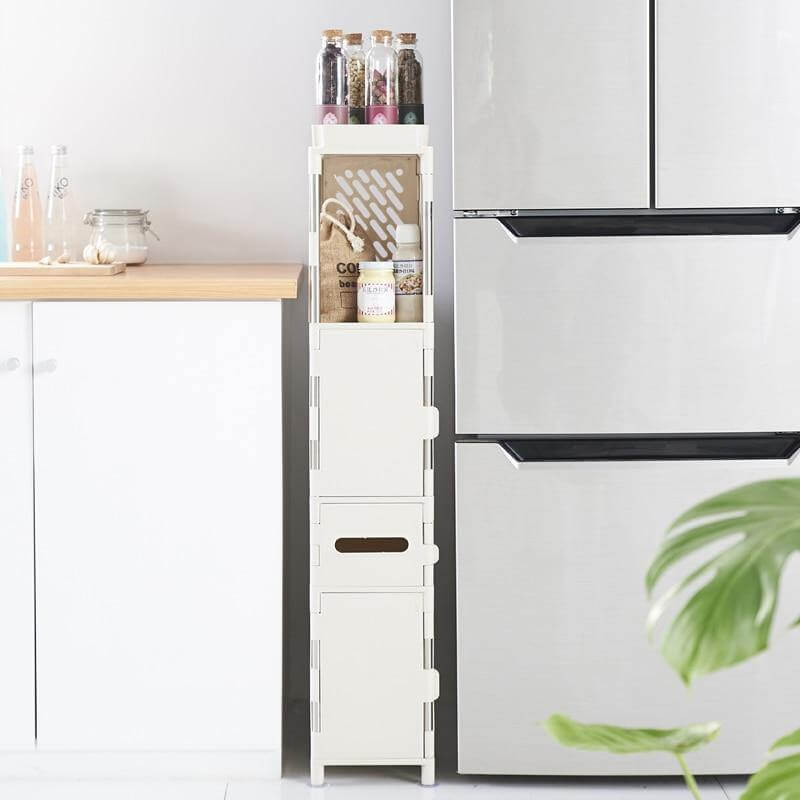Small Bathroom Floor Cabinet Organizer - Image 8