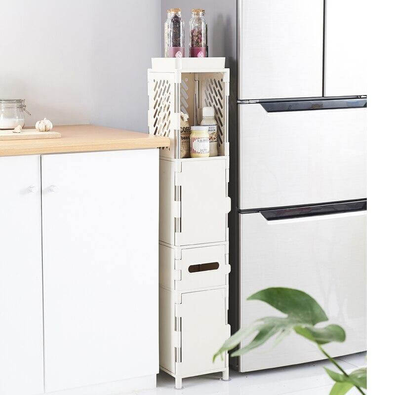 Small Bathroom Floor Cabinet Organizer - Image 15