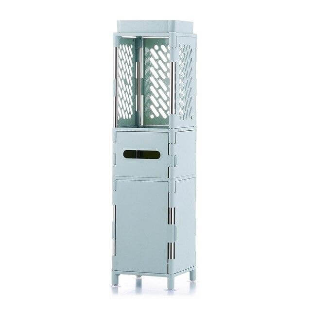 Small Bathroom Floor Cabinet Organizer - Image 1