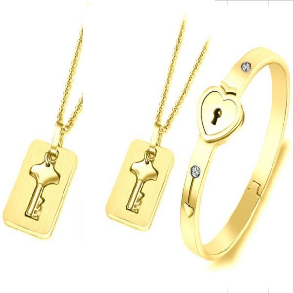 Couple Love Heart Lock Bracelet - Image 13
