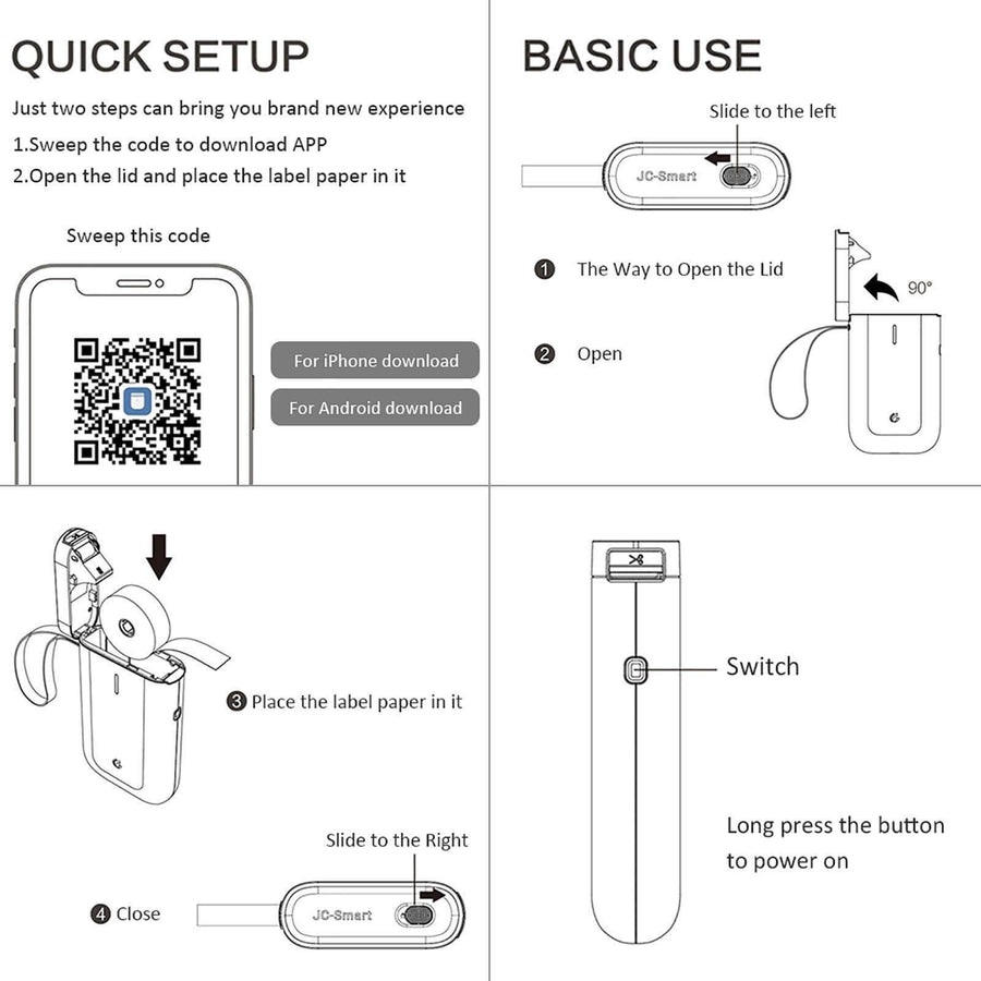 Portable Mini Wireless Label Pocket Printer - Image 4