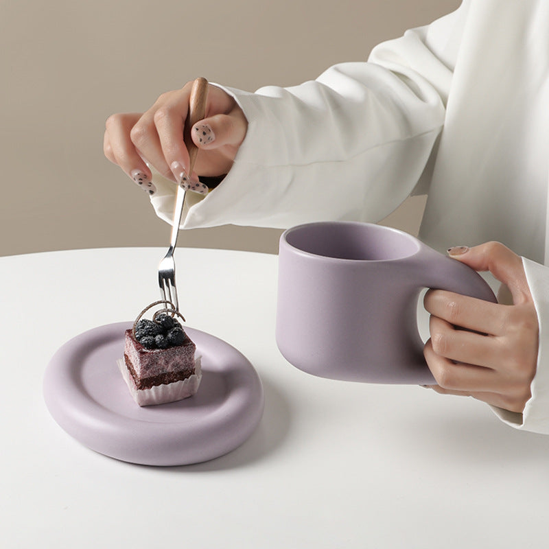 Nordic Ceramic Handle Handmade Mug - Image 1