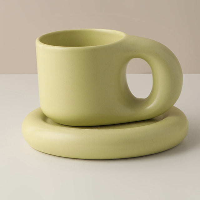 Nordic Ceramic Handle Handmade Mug - Image 8