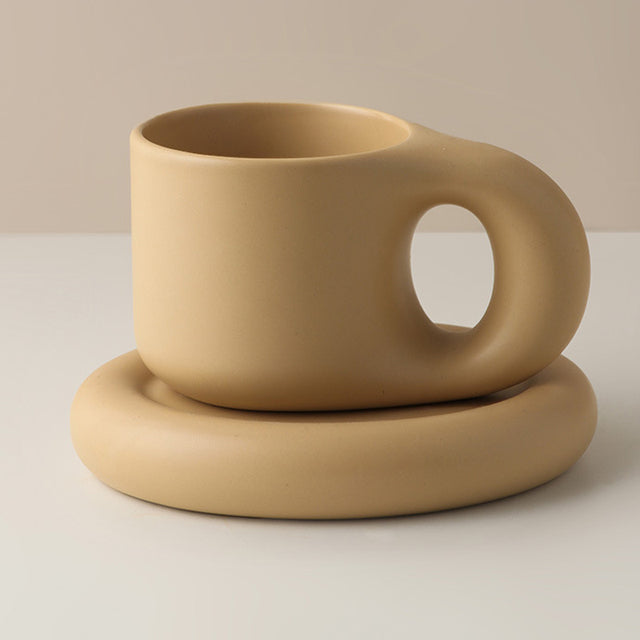 Nordic Ceramic Handle Handmade Mug - Image 10