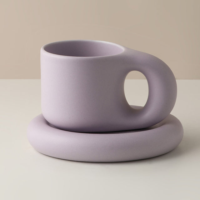 Nordic Ceramic Handle Handmade Mug - Image 7