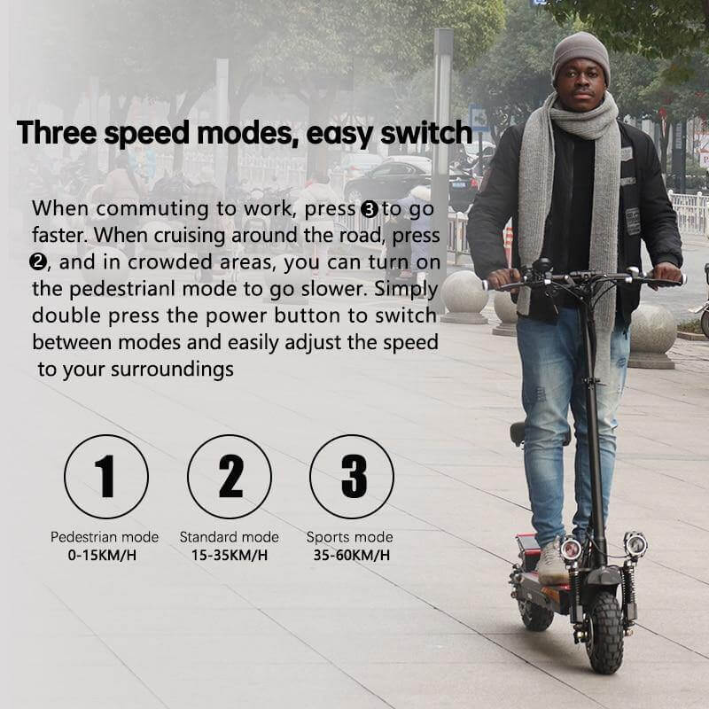 800W Dual Electric Motor Scooter with Seat - Image 1