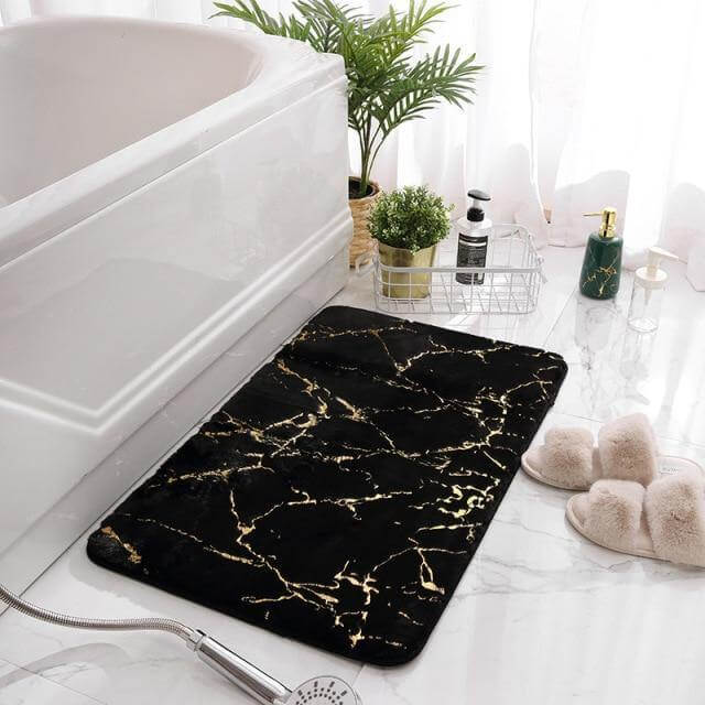 Soft Modern Non-Slip Soft Absorbent Bathroom Fluffy Mat - Image 9