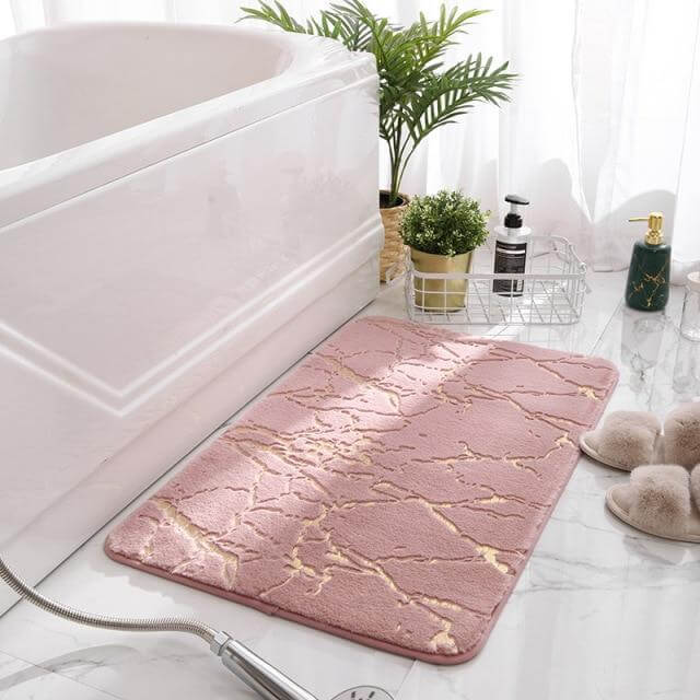 Soft Modern Non-Slip Soft Absorbent Bathroom Fluffy Mat - Image 2