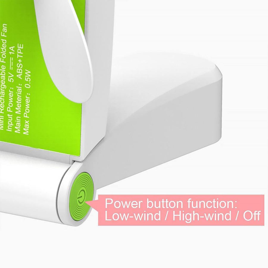 Rechargeable Portable Foldable Mini Fan - Image 8