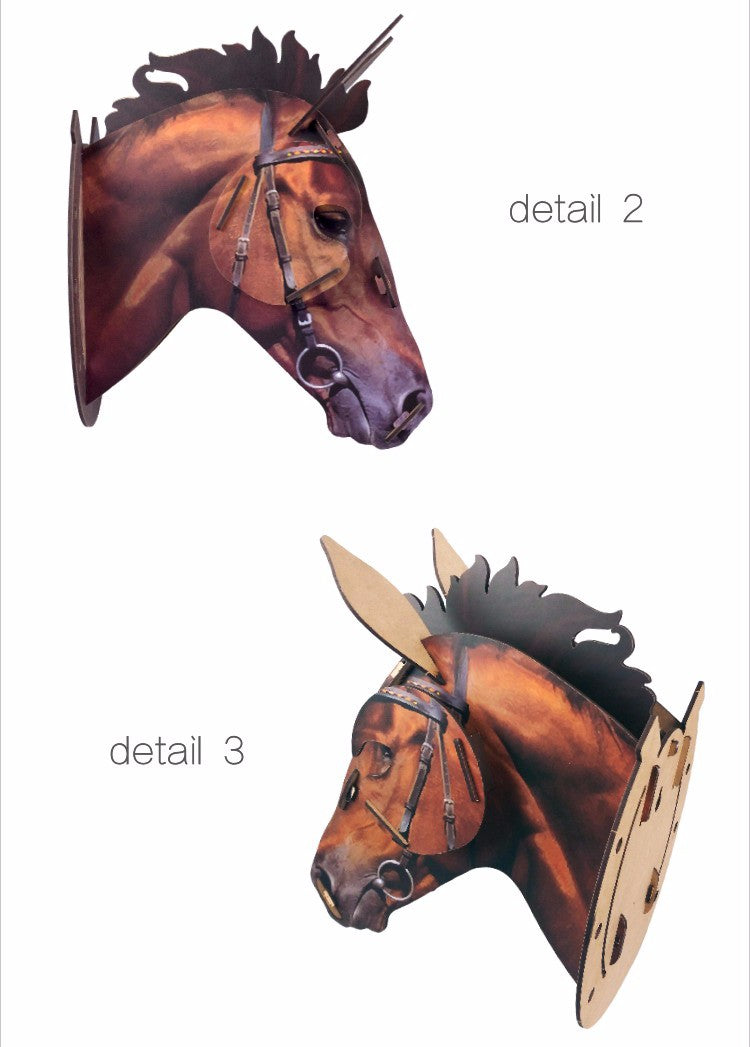 3D Wooden Craft Horse Hanging Wall Decor - Image 10