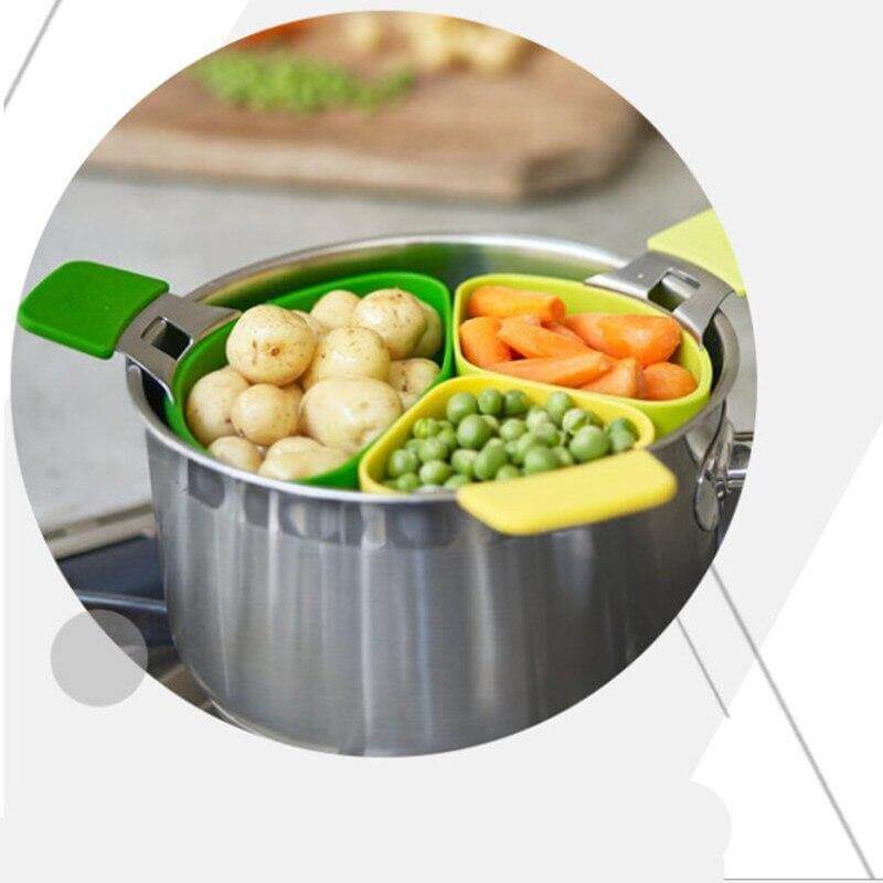3Pcs Easy Dish Food Steamer - Image 5