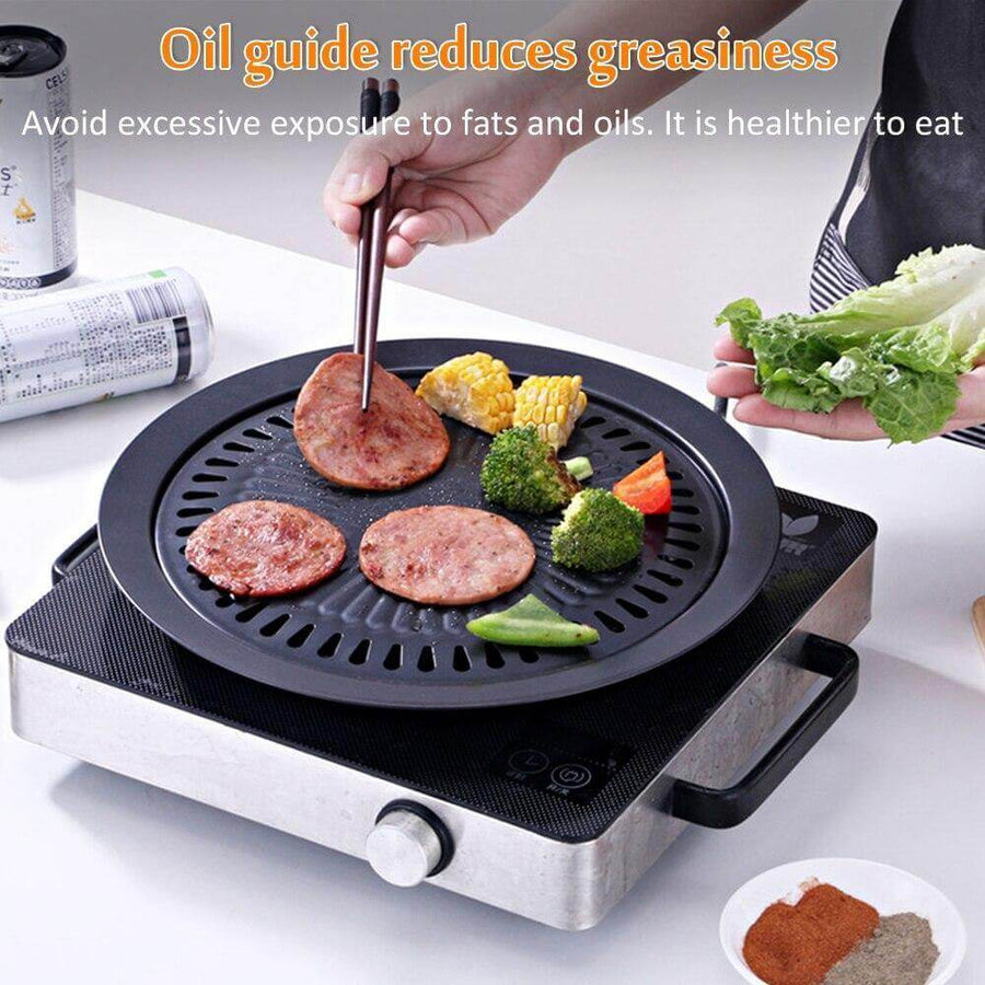 Korean Portable Non-stick BBQ Grill Pan - Image 6
