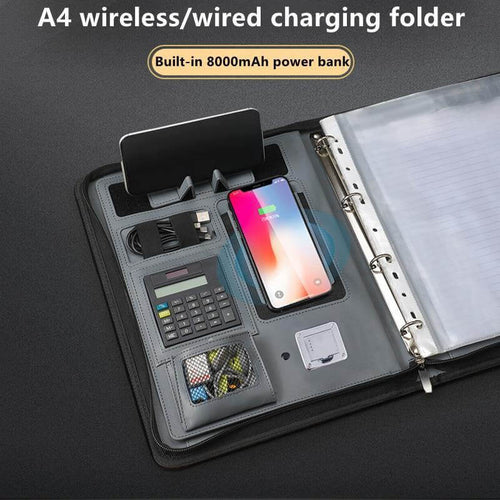 Leather Multifunctional PowerBank Notebook - Image 0