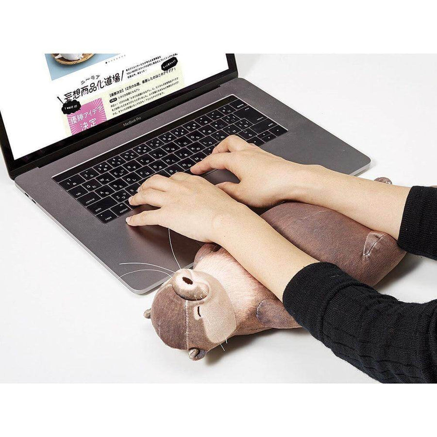 Cute Otter Stuffed Pencil Case Wrist Plush Pillow - Image 0