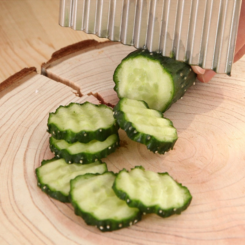 Stainless Steel Wavy Potato Slicer - Image 5
