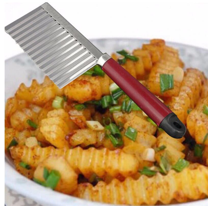 Stainless Steel Wavy Potato Slicer - Image 1