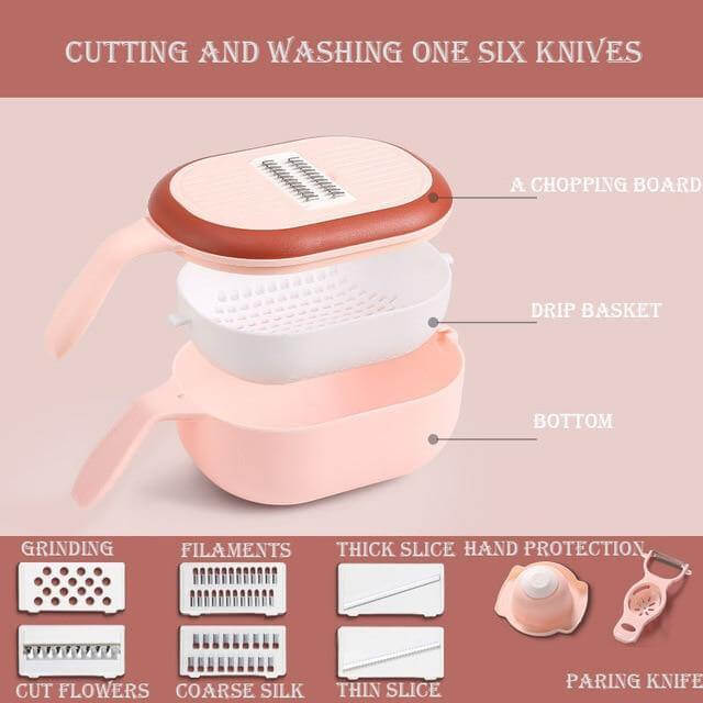Multifunctional Fast Vegetable Slicer with Strainer - Image 6