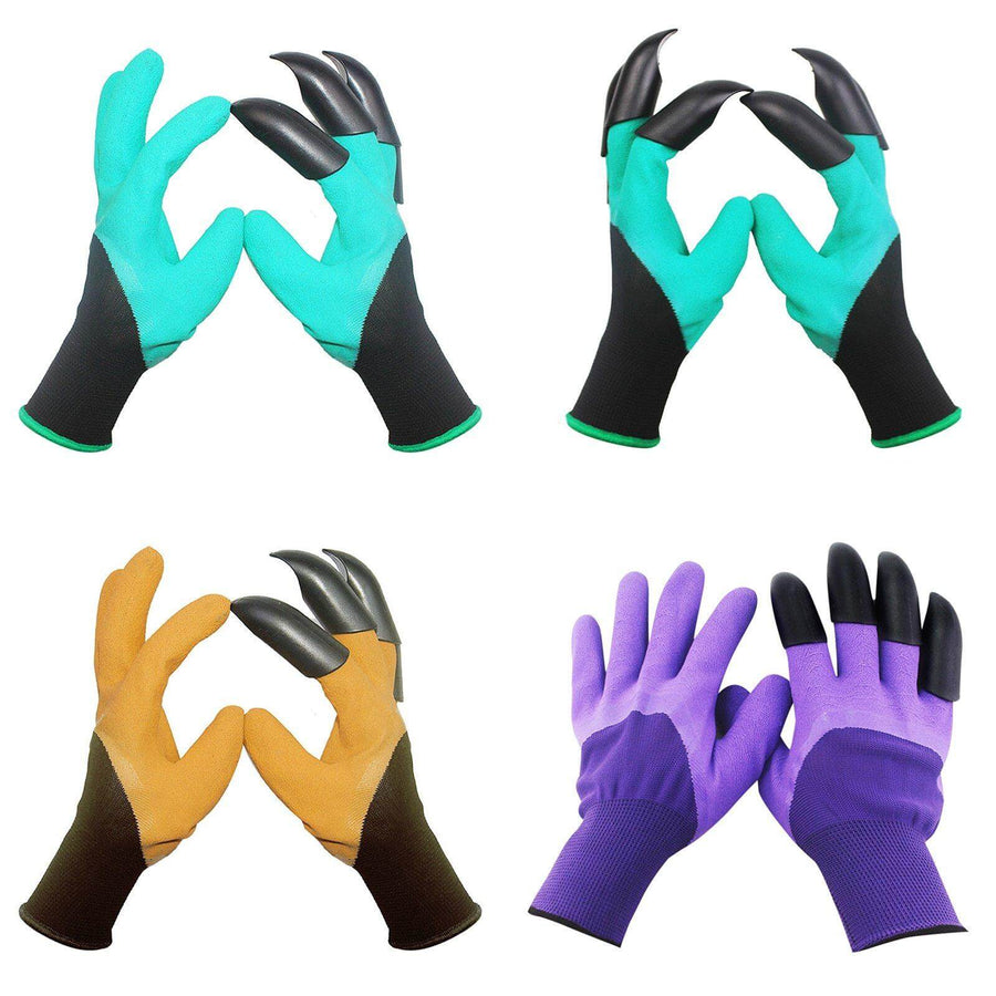 Garden Rubber Gloves with Fingertips Claws - Image 11