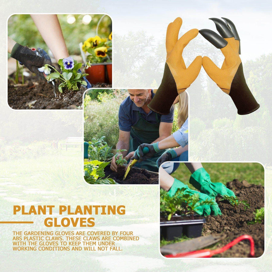 Garden Rubber Gloves with Fingertips Claws - Image 8