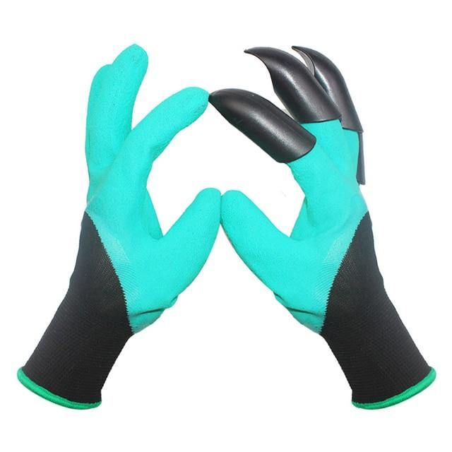 Garden Rubber Gloves with Fingertips Claws - Image 14