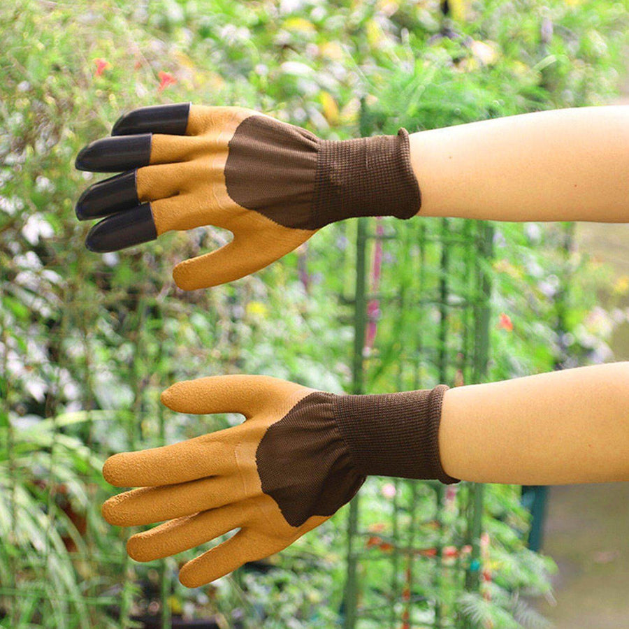 Garden Rubber Gloves with Fingertips Claws - Image 5