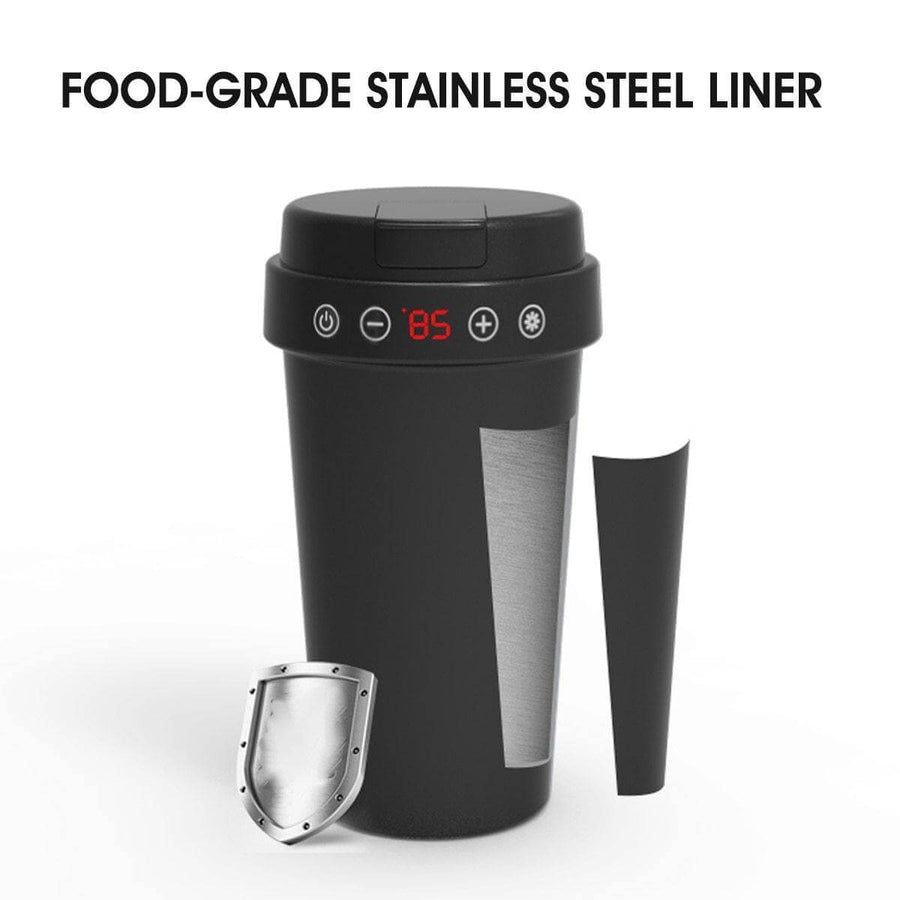 LCD Display Stainless Steel Car Electric Thermos - Image 4